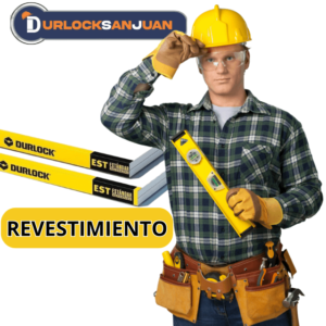 Obrero con sus herramientas y protectores, "Revestimiento Durlock en San Juan: Instalación de paneles de yeso para construcción y remodelación de interiores, ofreciendo soluciones eficientes y modernas."