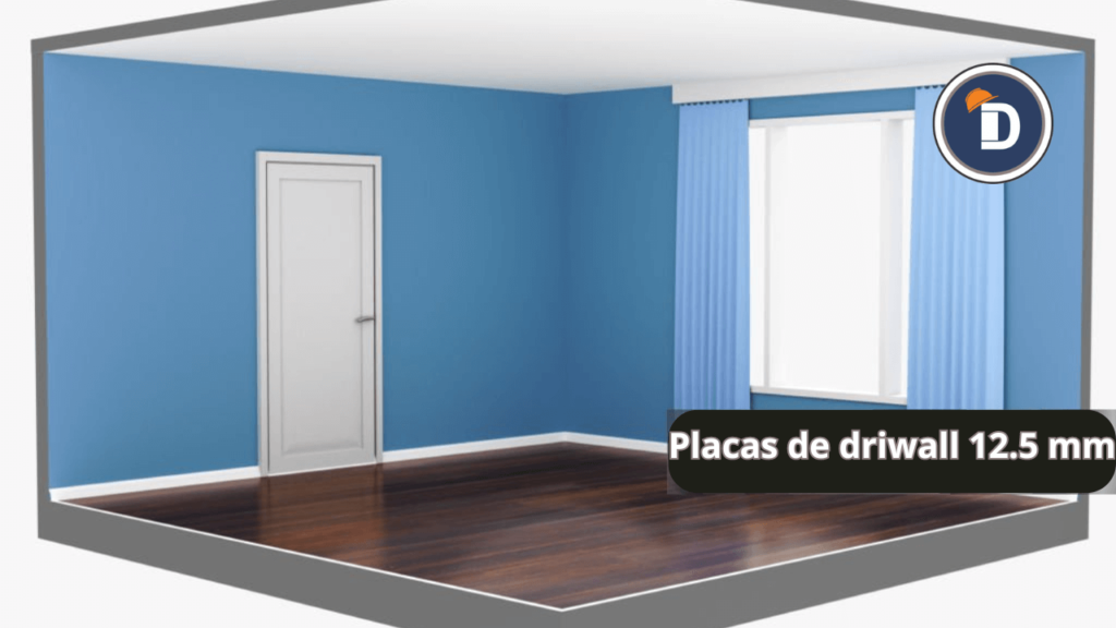 "Diseño de interiores con placas de Durlock de 12.5 mm, ideal para construcción de casas modernas y funcionales."