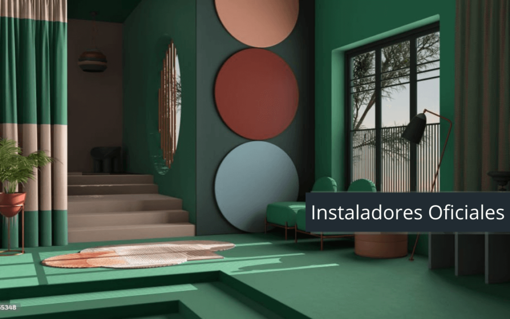 "Sala minimalista moderna en tonos verdes, con mobiliario sencillo y decoración elegante."