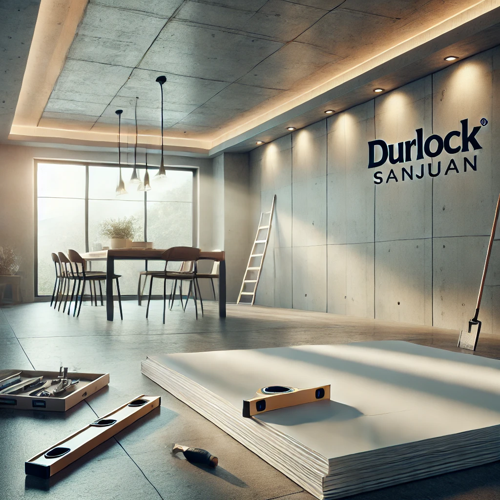 Instalación de placas Durlock en una renovación moderna de interiores