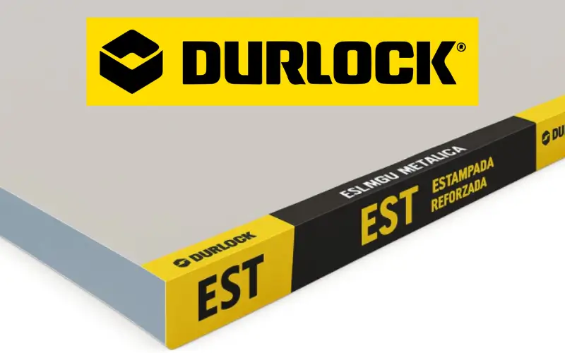 características de la Placa Estándar Durlock: resistencia al fuego, dureza reforzada y superficie de excelente terminación